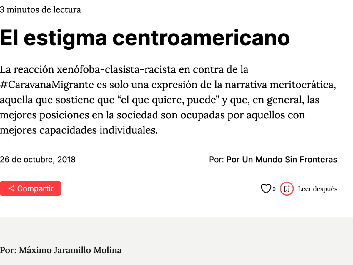 21. El estigma centroamericano&nbsp;(Blog)