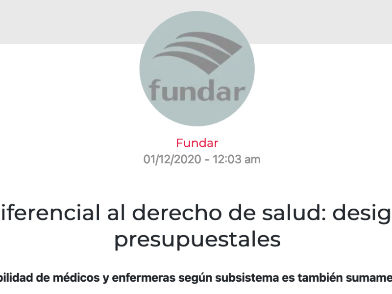 44. Acceso diferencial al derecho de salud: Desigualdades presupuestales&nbsp;(Blog)